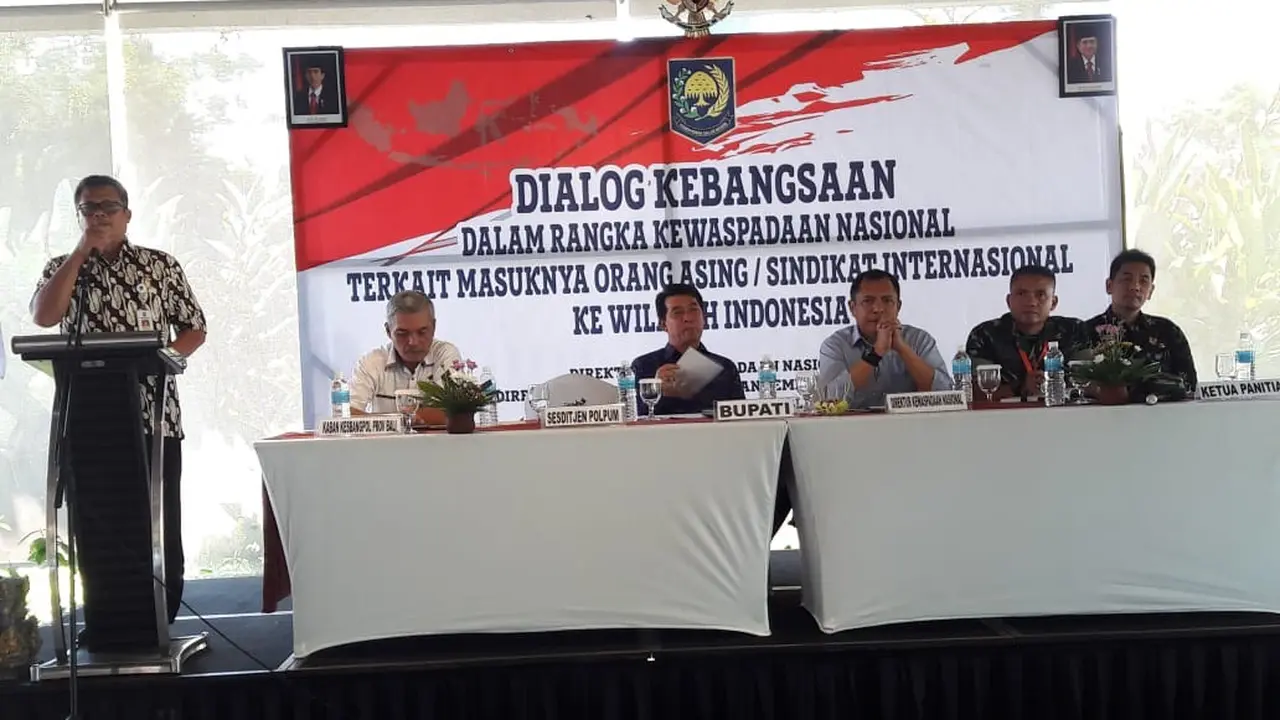 Kemendagri Gelar Dialog Kewaspadaan Nasional Terkait Masuknya Orang Asing di Klungkung Bali