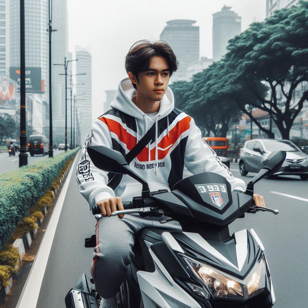 Ilustrasi Memakai Jaket saat Panas Siang Hari