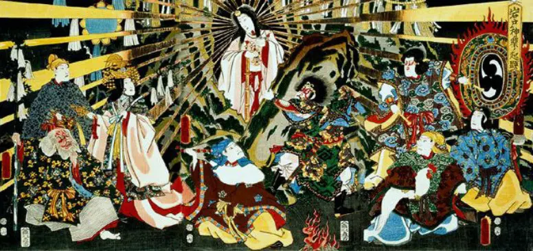 Amaterasu. (Sumber Wikimedia/Utagawa Toyokuni III untuk ranah publik)