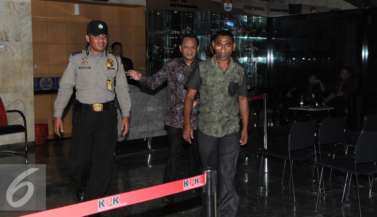 Nurhadi diperiksa KPK sebagai saksi Direktur PT Kreasi Dunia Keluarga, Doddy Ariyanto Supeno yang telah menjadi tersangka kasus dugaan suap penanganan PK di PN Jakpus, Jakarta, Jumat (3/6). (Liputan6.com/Helmi Afandi)