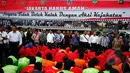 Aparat kepolisian mengungkap hasil operasi pemberantasan premanisme di Mapolda Metro Jaya, Jakarta, Selasa (3/2/2015). (Liputan6.com/JohanTallo)