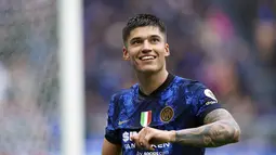 Joaquin Correa menjadi bintang kemenangan I Nerazzurri dengan memborong dua gol. (Spada/LaPresse via AP)