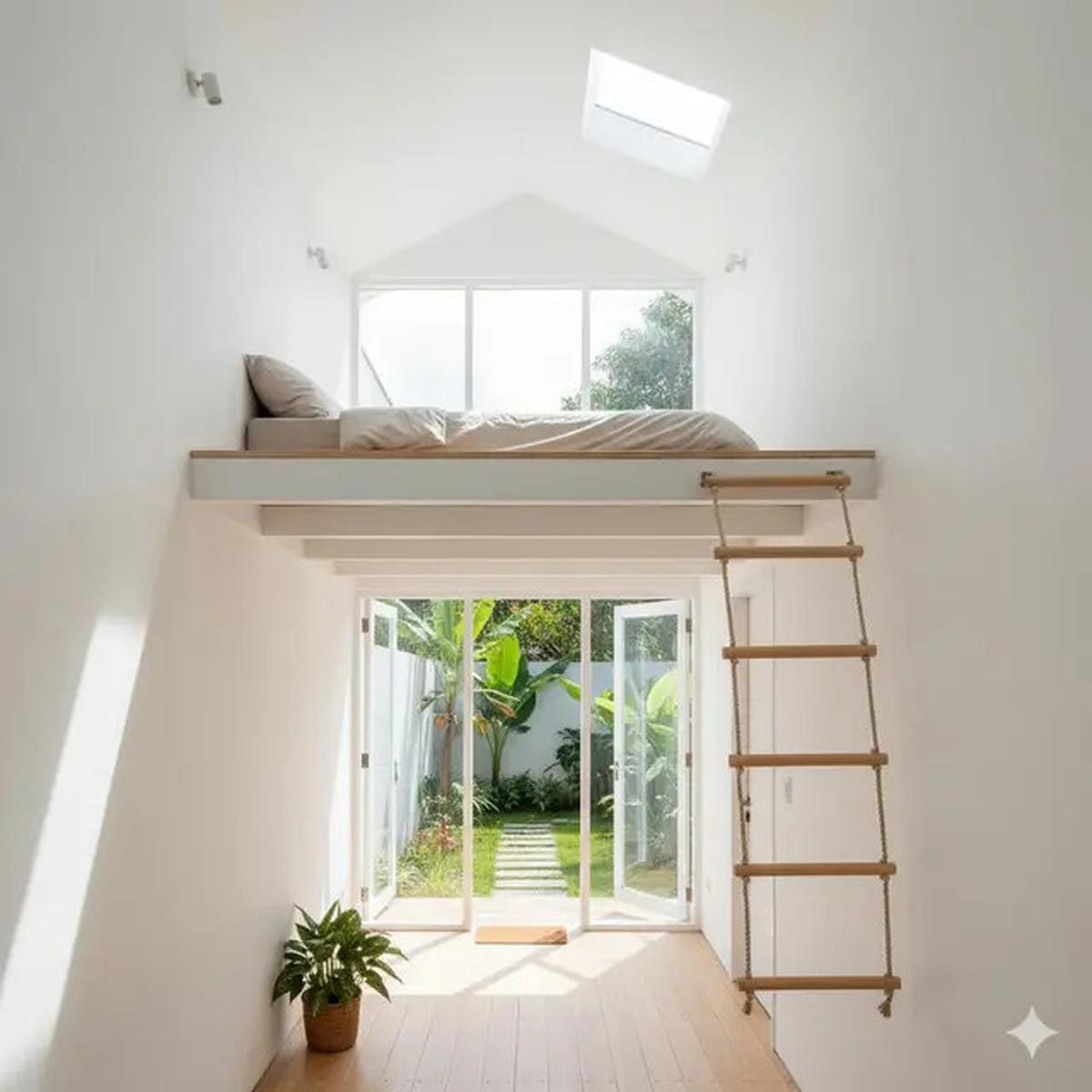 6 Inspirasi Rumah Mungil Mezzanine Tanpa Tangga Permanen: Solusi Hemat Ruang Modern