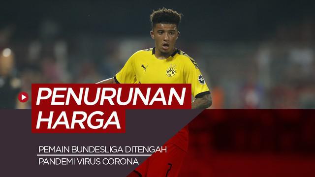 Berita motion grafis update harga pemain termahal Bundesliga di tengah pandemi Virus Corona.
