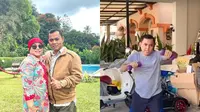 7 Potret Haji Fasal Latihan Tinju Bareng Fuji, Sewa Pelatih Profesional (Sumber: Instagram/opah_faisal)