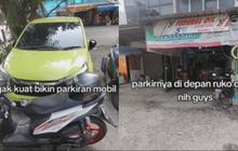 Halangi Bengkel, Mobil Ini Numpang Seakan Tak Punya Tempat Parkir Pribadi