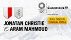 Berita video highlights bulutangkis tunggal putra Olimpiade Tokyo 2020, Jonatan Christie Vs Aram Mahmoud, Sabtu (24/7/21)