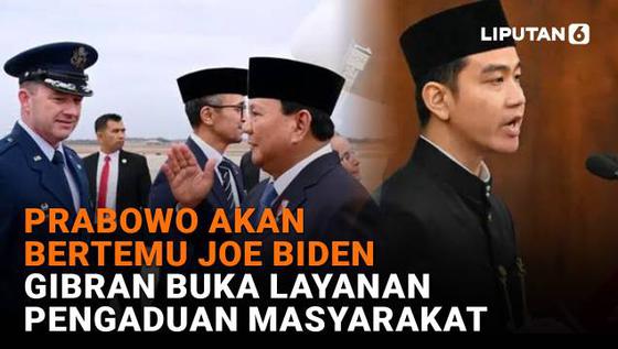 Prabowo Akan Bertemu Joe Biden, Gibran Buka Layanan Pengaduan Masyarakat