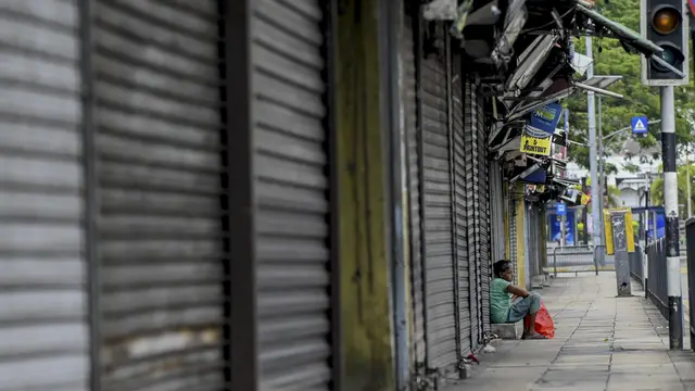 Potret Lockdown Akhir Pekan di Sri Lanka