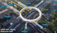 Pedestrian Deck Dukuh Atas, Upaya MRT Jakarta Satukan Enam Transportasi