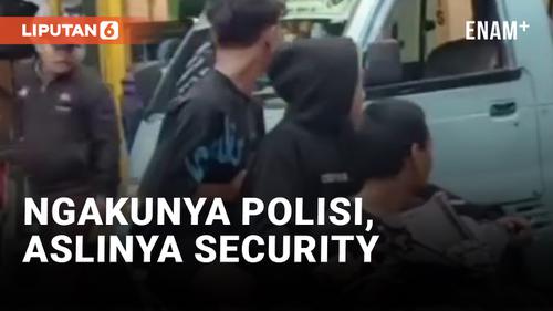 VIDEO: Oknum Security Tendang Angkot Sambil Ngaku-ngaku Polisi
