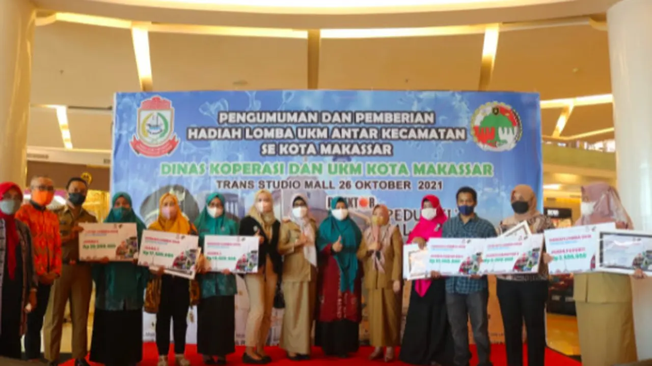 Pemenang lomba UKM Dinas UMKM Kota Makassar (Liputan6.com)