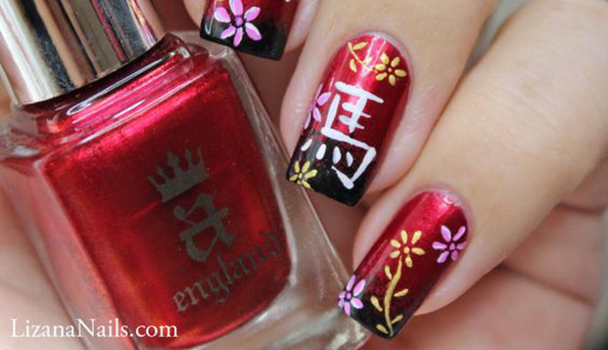 6. Year of the Pig Nail Art Designs for Imlek - wide 6
