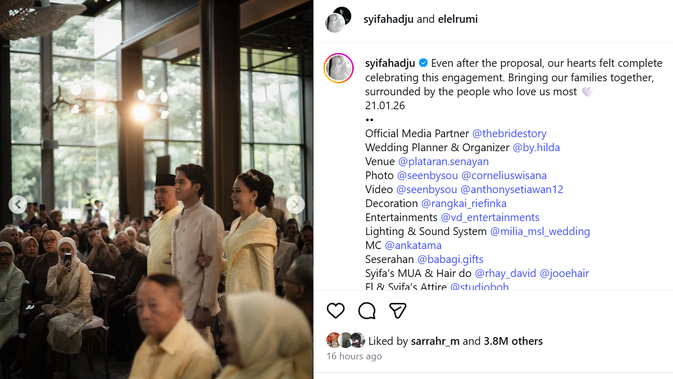 El Rumi Didampingi Maia Estianty dan Ahmad Dhani Saat Melamar Syifa Hadju di Hadapan Keluarga