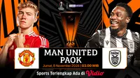 Link Siaran Langsung Liga Europa: Manchester United vs PAOK di Vidio