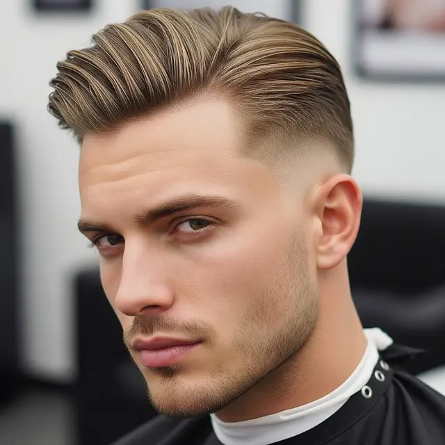 Model Rambut Pria Atas Panjang Samping Tipis yang Modern (Image by Gemini AI)