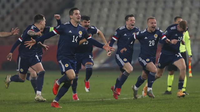 FOTO: Taklukkan Serbia Lewat Adu Penalti, Skotlandia Lolos ke Euro 2020