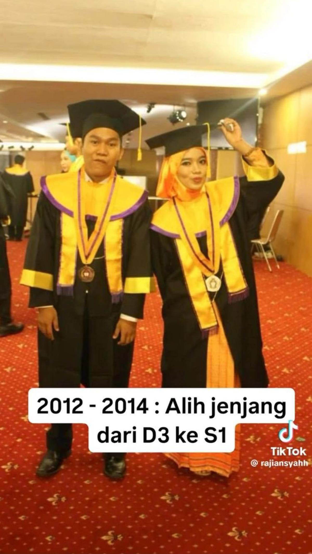 Tahun 2012 sampai 2014, ia melanjutkan kuliahnya ke jenjang S1.