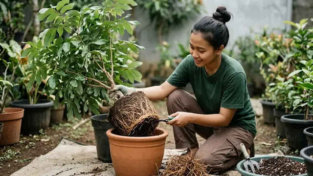 Pemotongan Akar Melingkar (Root Pruning)