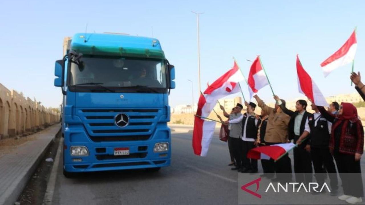Baznas RI Kirim 10 Truk Bantuan Pangan untuk Rakyat Palestina di Gaza