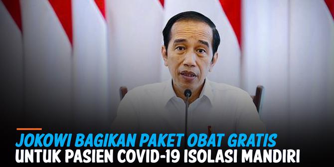VIDEO: Jokowi Bagikan 300 Ribu Paket Obat Gratis ke Pasien Covid-19 Isolasi Mandiri