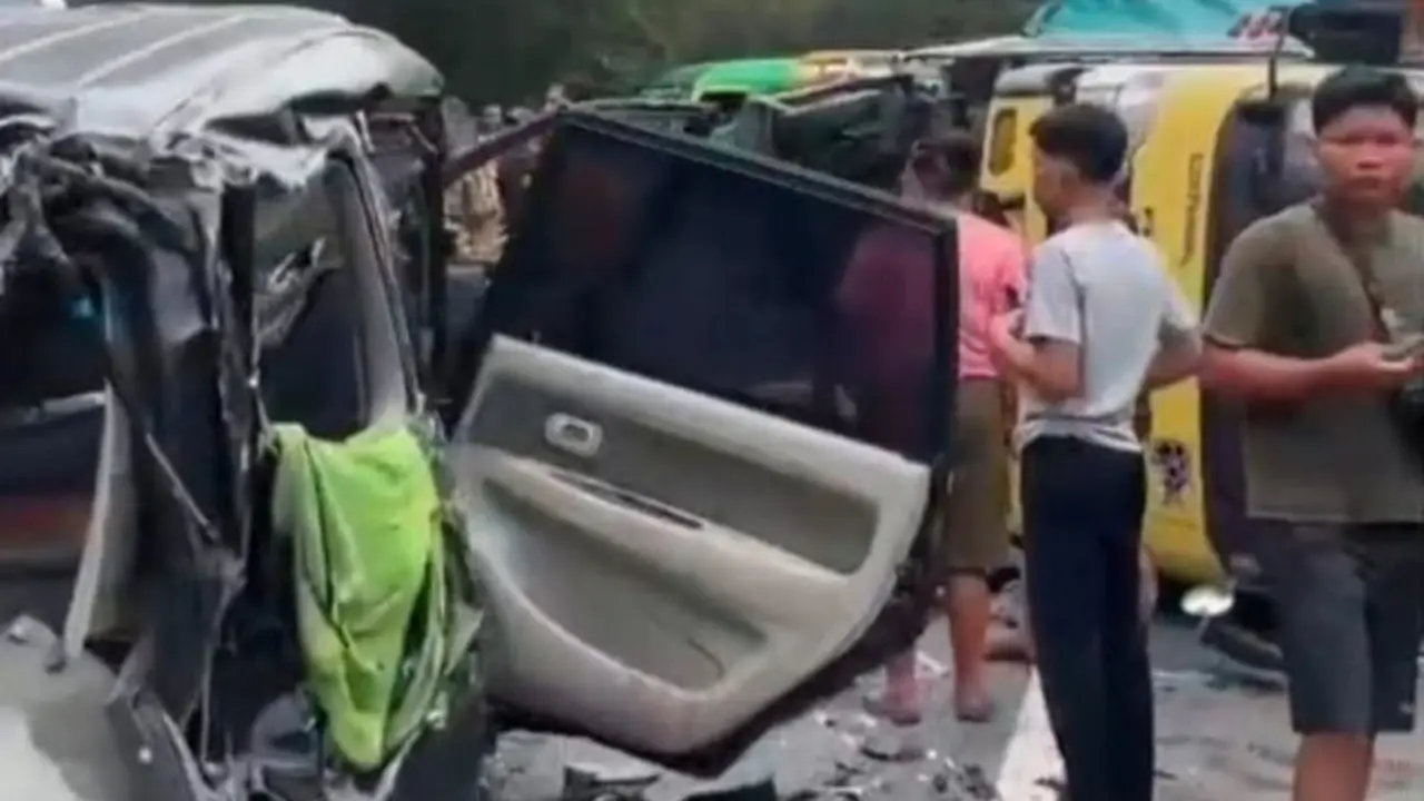 Kecelakaan Beruntun di Sibolangit