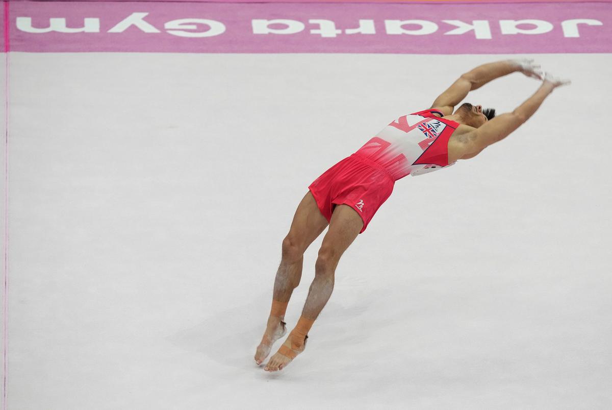 FOTO: Bertabur Bintang,  Juara Olimpiade dan Dunia Warnai Kualifikasi Kejuaraan Dunia Gimnastik 2025 di Jakarta