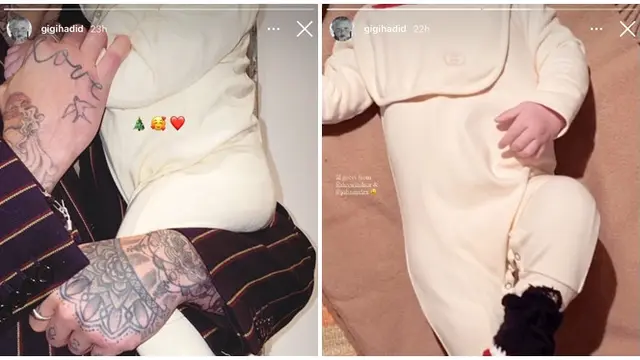 Gigi Hadid Unggah Potret Zayn Malik dan Sang Putri di Perayaan Natal