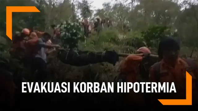 Proses Evakuasi Pendaki Tewas Gunung Lompobatang