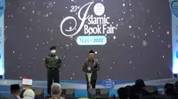 Wakil Presiden KH Ma'ruf Amin hadir dalam dialog publik di panggung utama Islamic Book Fair ke-20 di JCC-Senayan, Jakarta. (Ist)