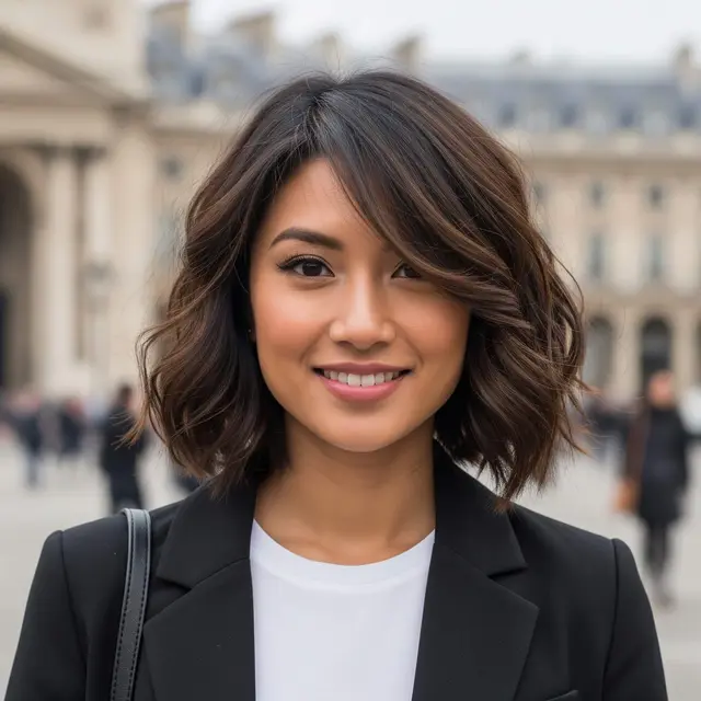 Model Rambut Pendek Bob Sebahu Minim Styling