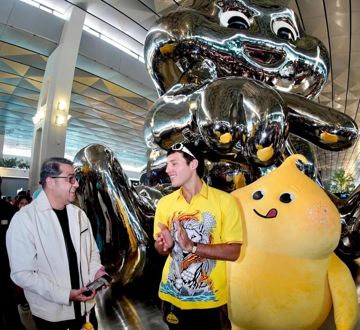 Menteri Ekraf, Teuku Riefky Harsya saat peresmian Instalasi dan Creative Store Butter Baby di Terminal 3 Bandara Internasional Soekarno Hatta
