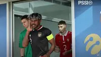Kapten Timnas Indonesia U-20 ketika melawan Moldova U-20, Barnabas Sobor. (Potongan layar YouTube PSSI).