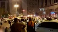 Sebuah pemondokan jamaah haji asal Indonesia di Mekah, Arab Saudi terbakar. 