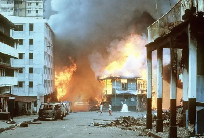 Invasi Amerika Serikat ke Panama 1989 bernama sandi Operation Just Cause (Morland/US Army)