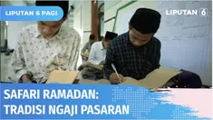 Tradisi ngaji pasaran yang sudah berlangsung ratusan tahun masih dijalani oleh santri dalam mengisi ibadah di bulan Suci Ramadan. Salah satunya di Masjid Al-Muttaqin, Kendal, yang didatangi oleh santri dari berbagai daerah.