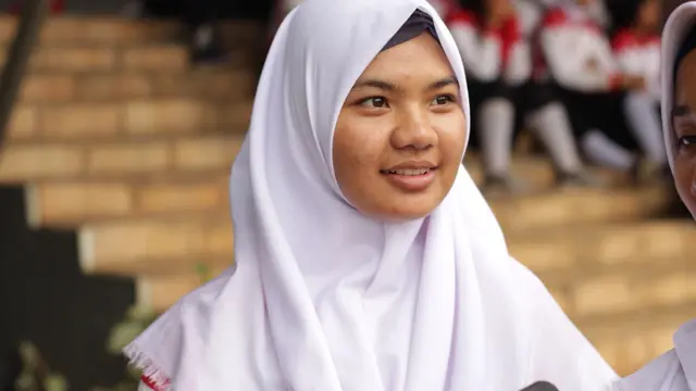 Calon Paskibraka putri asal Jambi Rahmadeni Putri Haimda atau Rani.mengakui pernah merasakan cinta yang tak terbalas (Foto: M Fajri Erdyansyah)