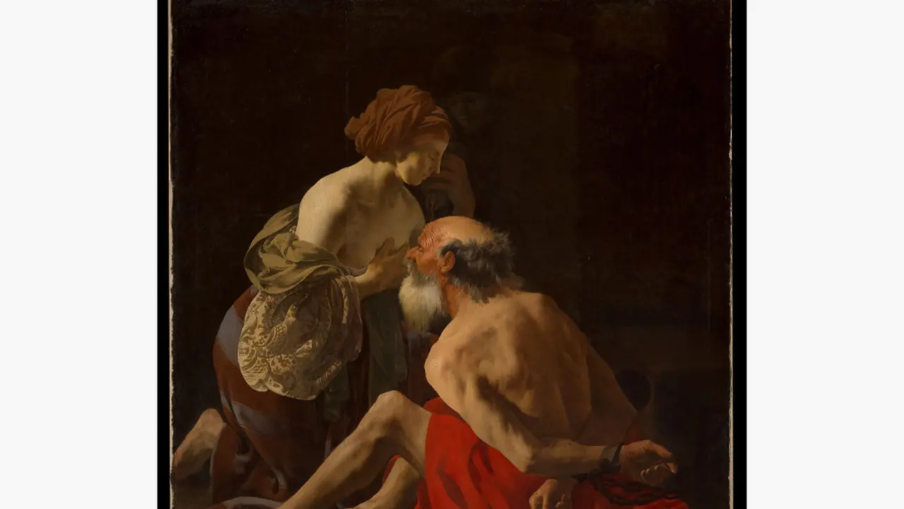 Lukisan Cimon dan Pero: Roman Charity (1623) karya Hendrick ter Brugghen.