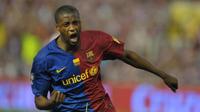 Mantan pemain Barcelona yang kini membela Manchester City, Yaya Toure. (AFP/Diego Tuson)