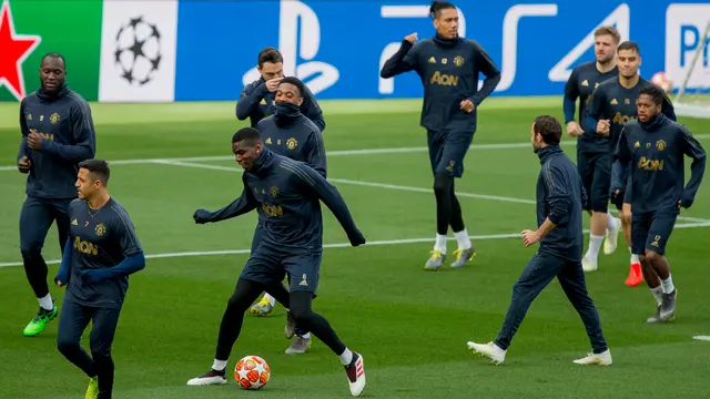 Mengintip Latihan Pogba Cs Jelang Hadapi Barcelona