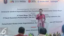 Mendagri Tjahjo Kumolo memberikan sambutan saat melakukan Perjanjian kerja sama  terkait sistem integrasi kependudukan dengan sistem Bank agar semua data dapat terkoneksi dengan hanya satu KTP, Jakarta, Selasa (20/9). (Liputan6.com/Angga Yuniar)