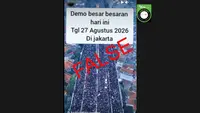 Cek Fakta: Video Ini Konvoi Persib Juara pada 2025, Bukan Demo 27 Agustus 2026
