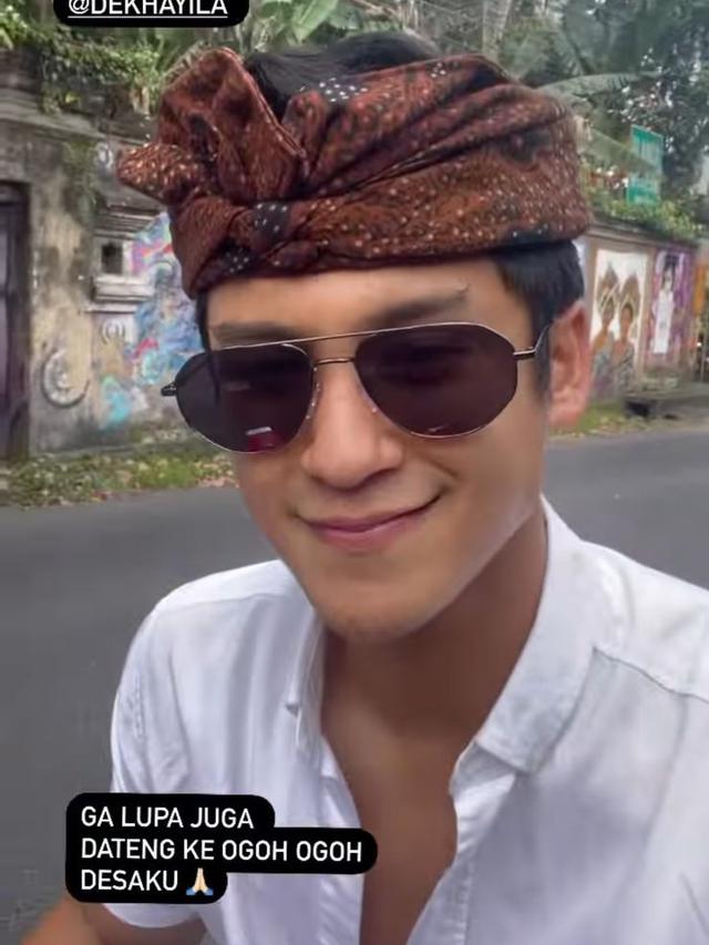 6 Potret Pesinetron Antonio Blanco Jr Rayakan Hari Raya nyepi, Ikut Pawai Ogoh-Ogoh