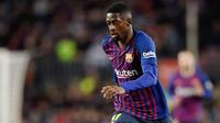 2. Ousmane Dembele (130 juta euro) - Pemain asal Prancis ini didatangkan Barcelona dari Borussia Dortmund pada 2017. Dembele bergabung Barcelona saat masih berusia 20 tahun dengan transfer seharga 130 juta euro. (AFP/Pau Barrena)