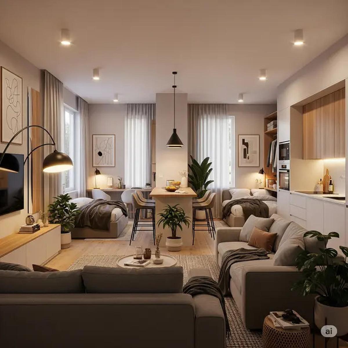 Ide Dekorasi Interior Rumah 6x12 Dua Kamar agar Terlihat Modern, Bikin Nyaman Ditempati