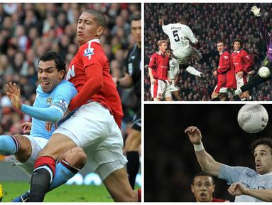Derbi Manchester selalu seru untuk ditunggu. Inilah 5 pemain bintang yang pernah memperkuat Manchester United dan Manchester City. (AFP)