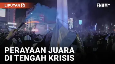 Rakyat Argentina merayakan kemenangan Copa América dengan penuh suka cita, menghadirkan momen pelarian sementara dari krisis ekonomi yang menghantui negara ini. Di Buenos Aires, tempat yang sama dengan perayaan Piala Dunia 19 bulan lalu, rakyat turu...