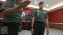 Wakil Komandan Grup-3 Kopassus Letnal Kolonel Inf Ahmad Fikri Musmar usai jumpa pers kegiatan Danjen Kopassus - BNI Open Volley Ball Tournament di Gedung Tribuana Grup-3 Kopassus  Cijantung, Jakarta Timur, Jumat (31/3). (Liputan6.com/Immanuel Antonius)