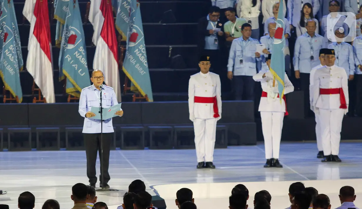 Gerakan Solidaritas Nasional (GSN) dideklarasikan oleh mantan Ketua Tim Kampanye Nasional (TKN) Prabowo Subianto-Gibran Rakabuming Raka, Rosan Roeslani. (Liputan6.com/Herman Zakharia)