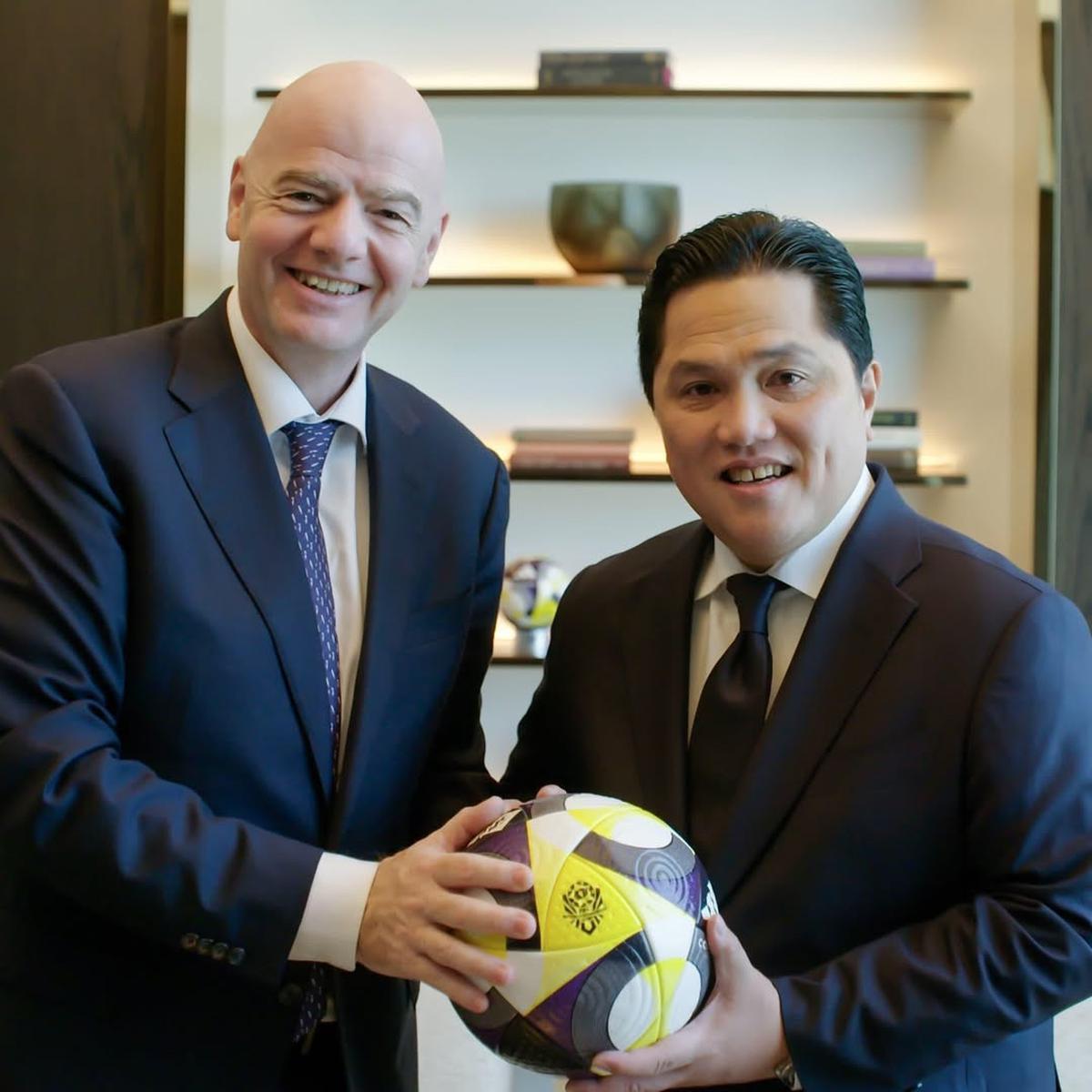 Ketum PSSI Erick Thohir Bertemu Presiden FIFA